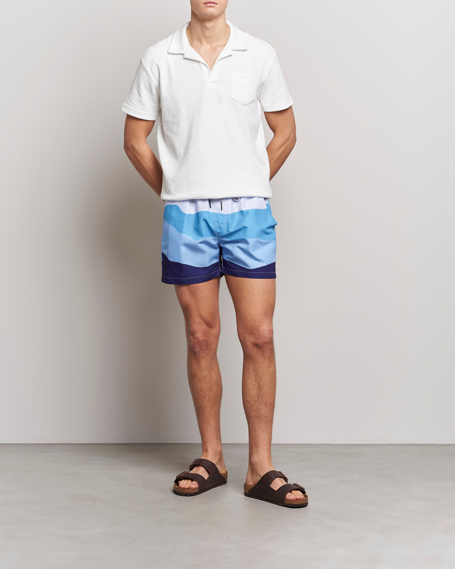 Homme | Maillots De Bain | OAS | Printed Swimshorts Ice Wave