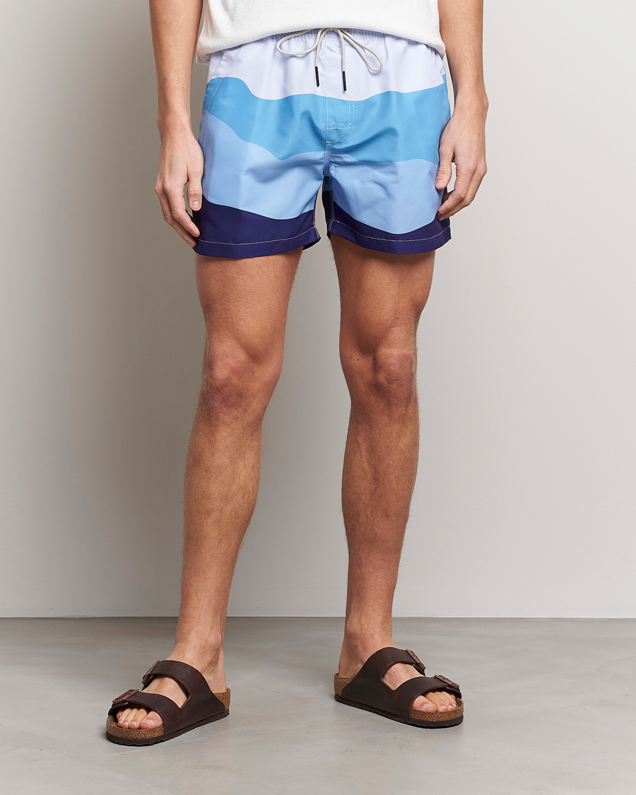 Homme | Maillots De Bain | OAS | Printed Swimshorts Ice Wave