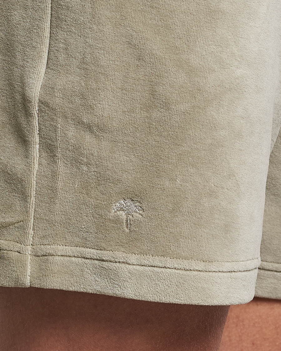 Homme | Shorts | OAS | Drawstring Velour Shorts Washed Grey