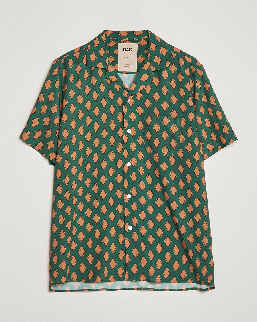 Homme | Chemises | OAS | Viscose Resort Short Sleeve Shirt Smokin Rustic
