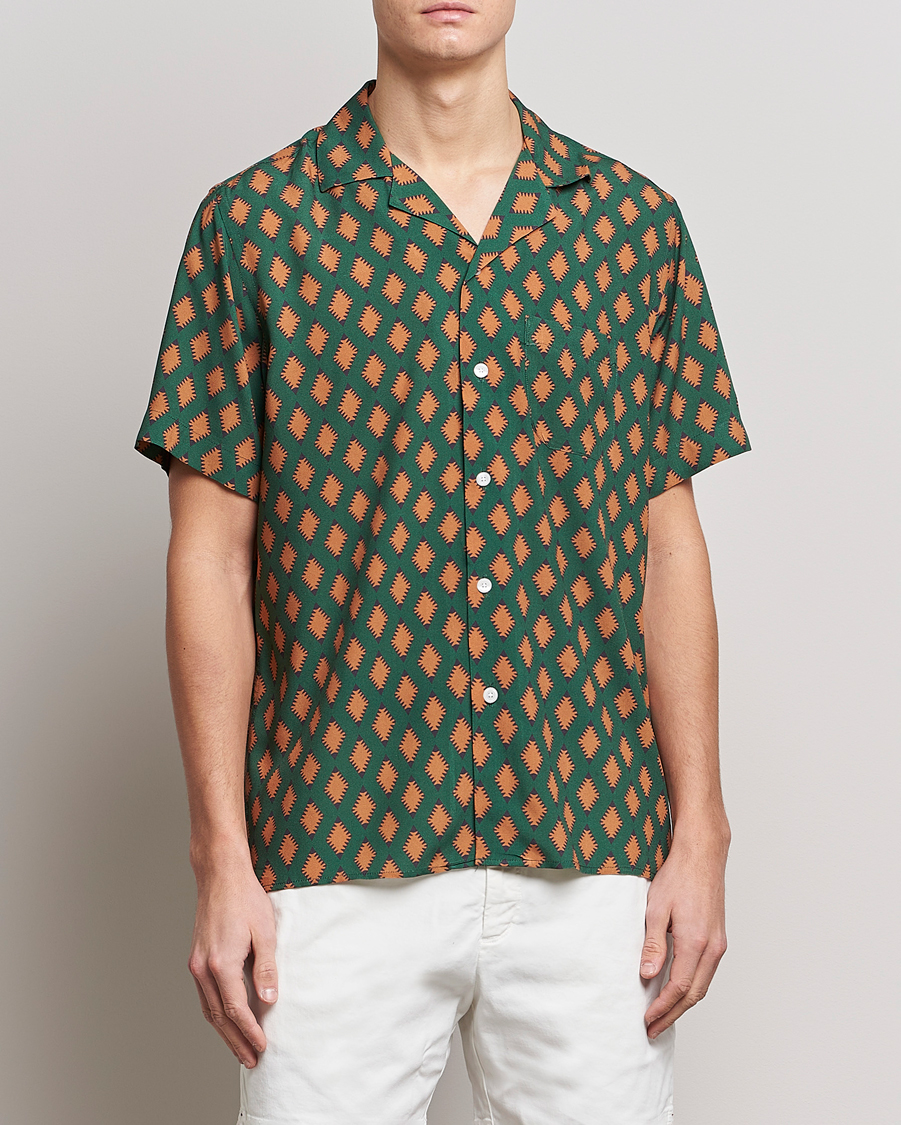 Homme | Chemises | OAS | Viscose Resort Short Sleeve Shirt Smokin Rustic