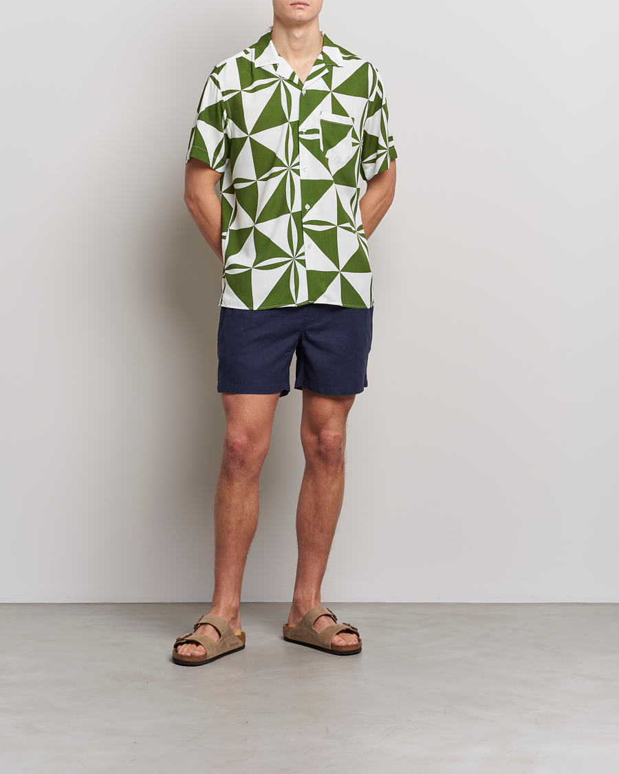 Homme | Chemises | OAS | Viscose Resort Short Sleeve Shirt Bloomy Plateau