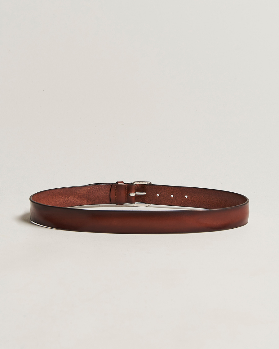 Homme | Orciani Vachetta Soft Leather Belt 3,5 cm Brown | Orciani | Vachetta Soft Leather Belt 3,5 cm Brown