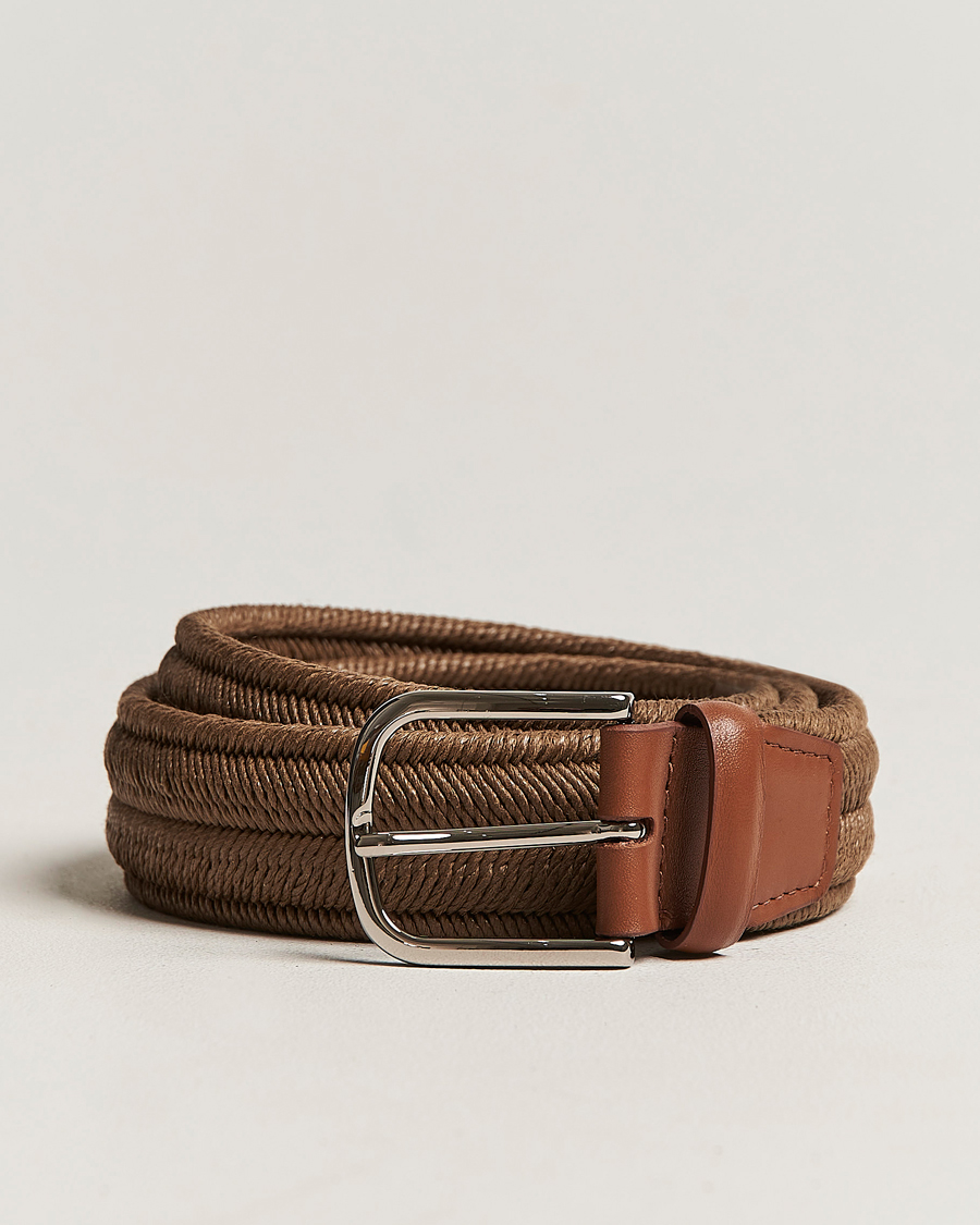 Homme | Orciani Elasticated Belt 3,5 cm Cognac | Orciani | Elasticated Belt 3,5 cm Cognac