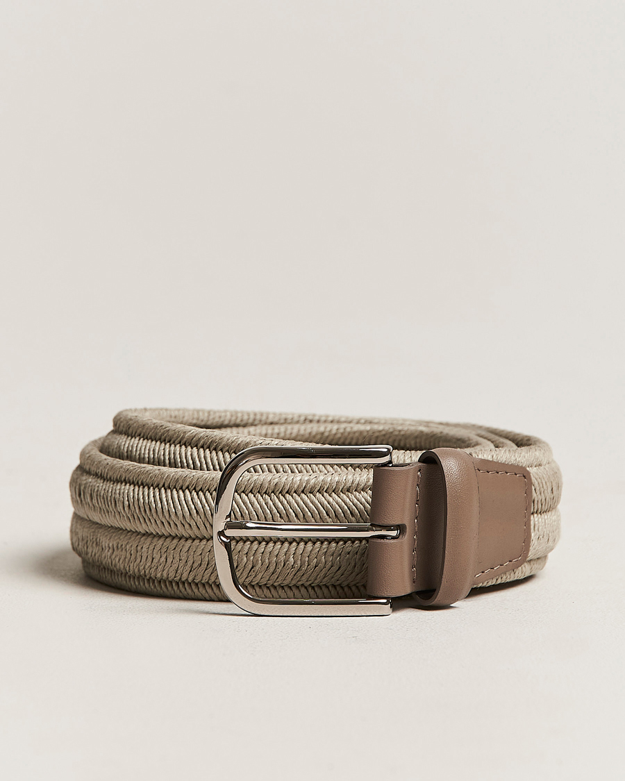 Homme | Orciani Elasticated Belt 3,5 cm Grey | Orciani | Elasticated Belt 3,5 cm Grey