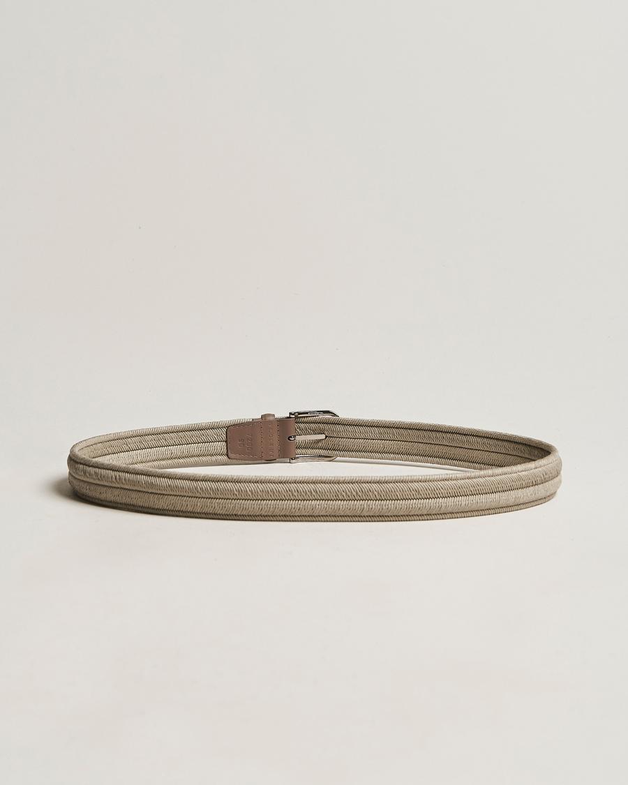 Homme | Orciani Elasticated Belt 3,5 cm Grey | Orciani | Elasticated Belt 3,5 cm Grey