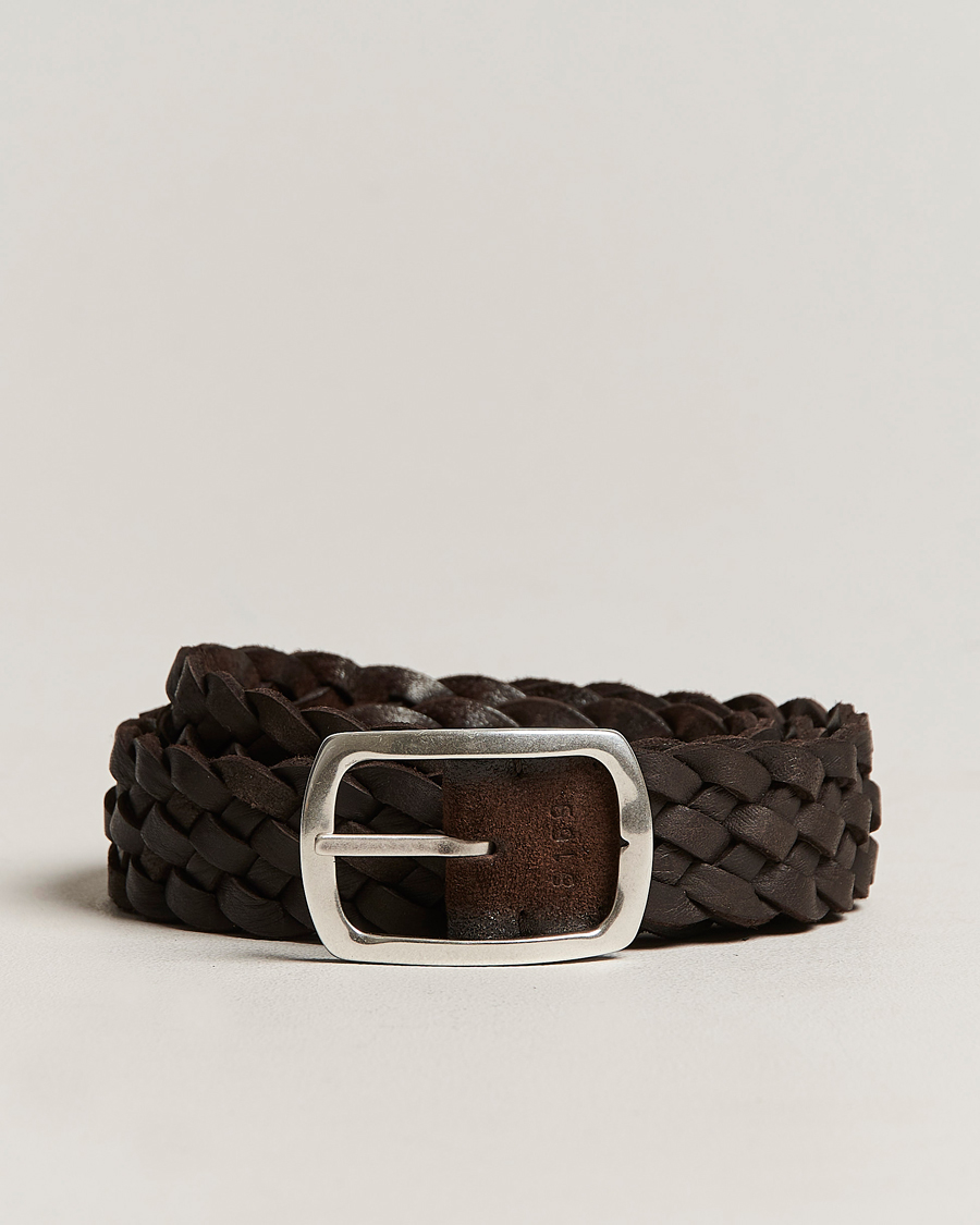 Homme | Orciani Double Sided Suede Belt Dark Brown | Orciani | Double Sided Suede Belt Dark Brown