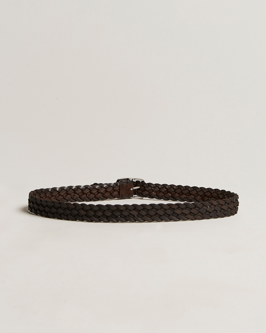 Homme | Orciani Double Sided Suede Belt Dark Brown | Orciani | Double Sided Suede Belt Dark Brown