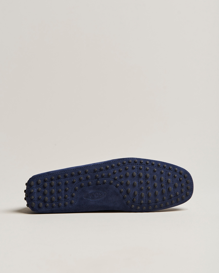 Homme | Tod's Laccetto Gommino Carshoe Navy Suede | Tod's | Laccetto Gommino Carshoe Navy Suede