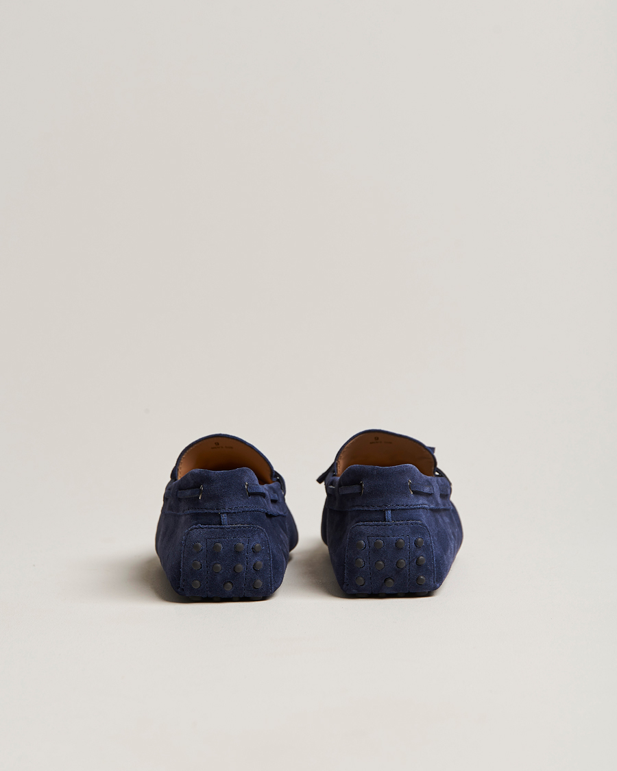 Homme | Tod's Laccetto Gommino Carshoe Navy Suede | Tod's | Laccetto Gommino Carshoe Navy Suede