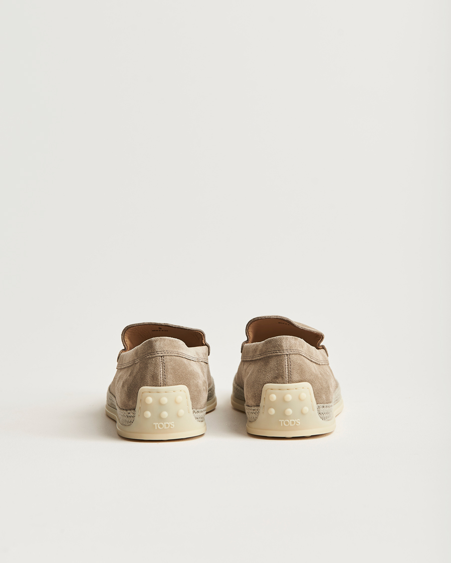 Homme | Tod's Raffia Loafers Taupe Suede | Tod's | Raffia Loafers Taupe Suede
