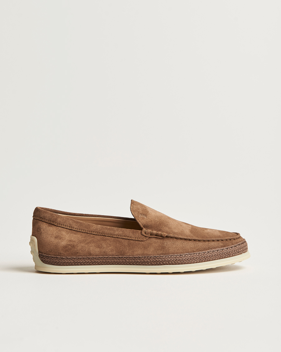 Homme | Tod's Raffia Loafers Brown Suede | Tod's | Raffia Loafers Brown Suede