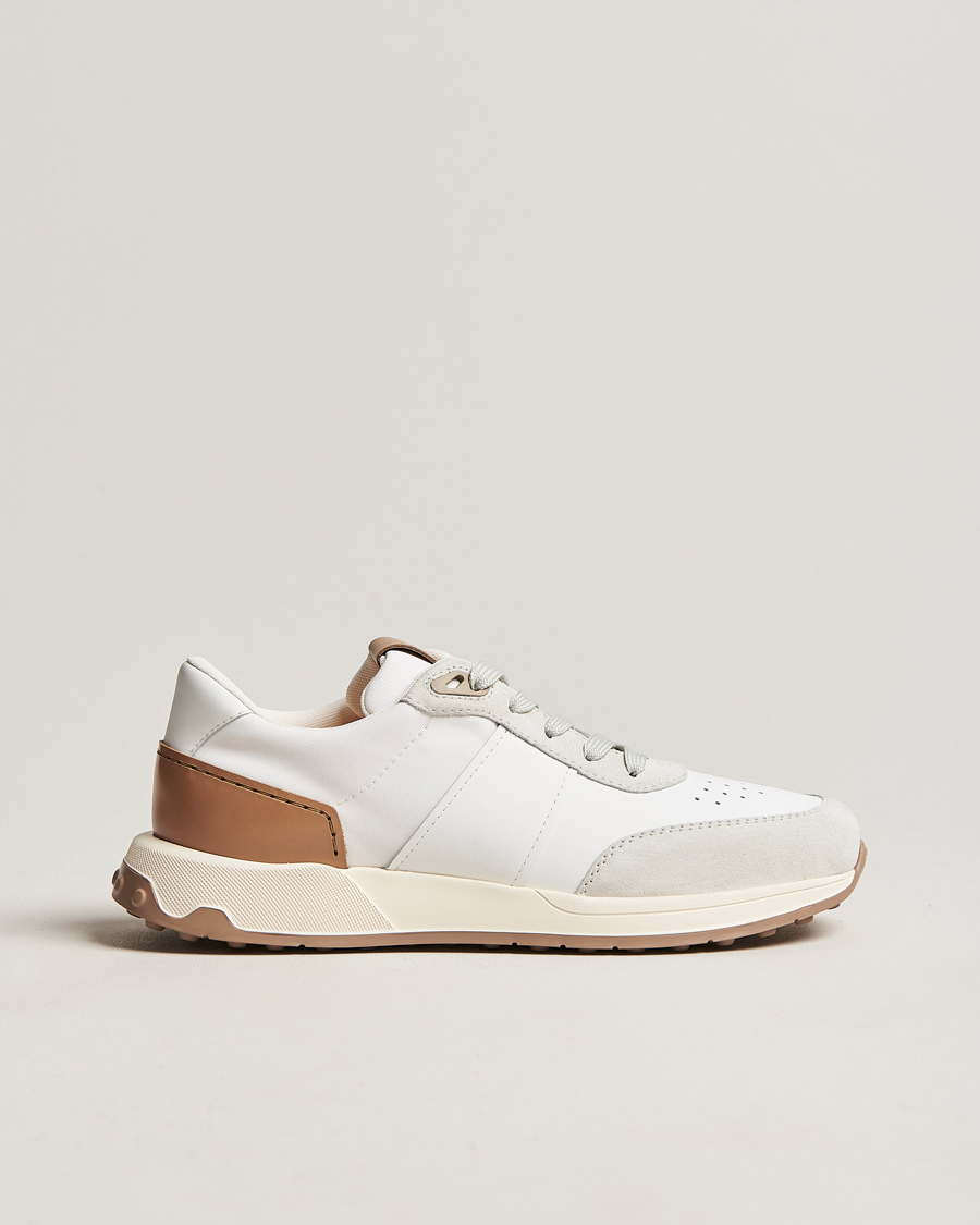 Homme | Tod's Luxury Running Sneakers White Calf | Tod's | Luxury Running Sneakers White Calf