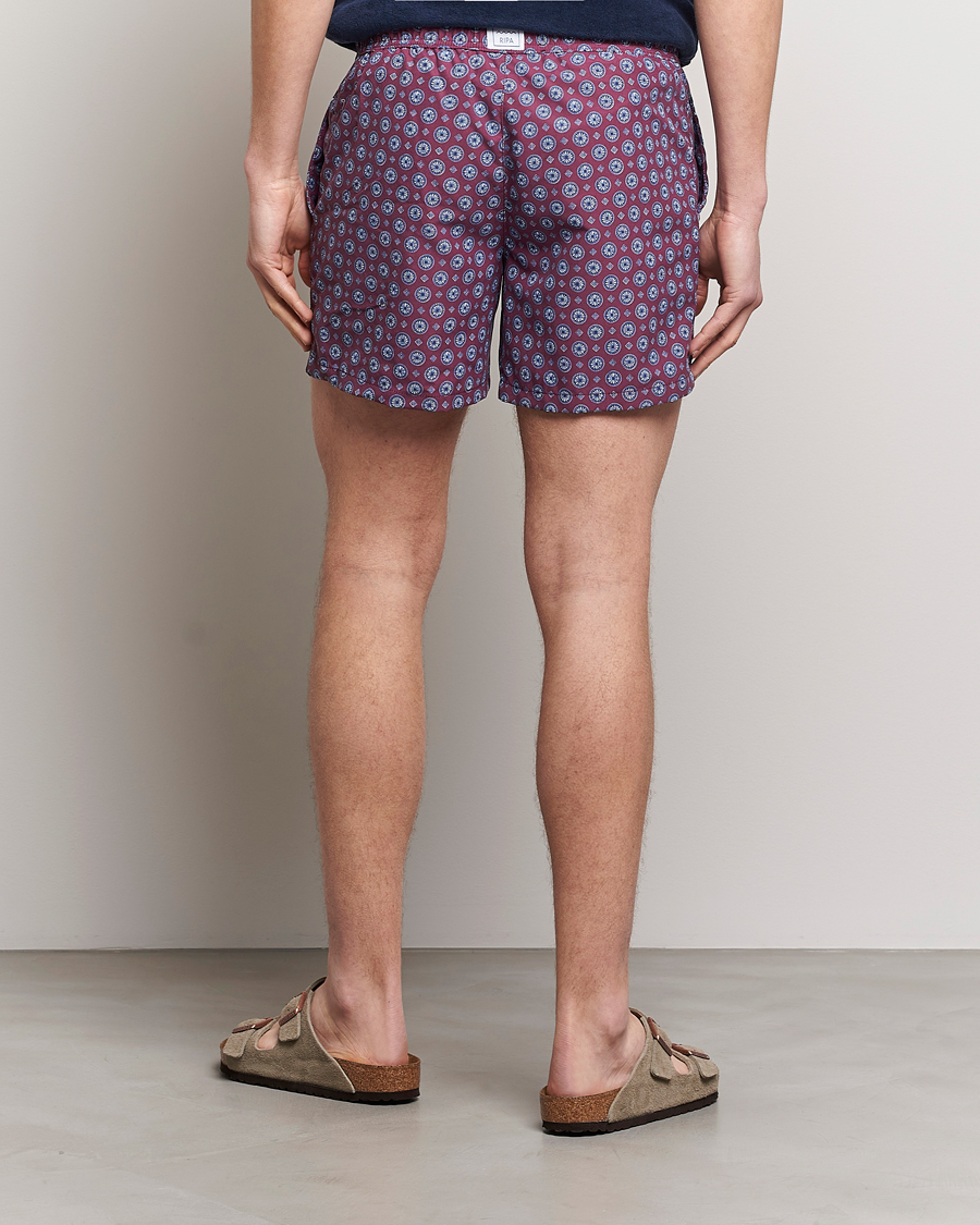 Homme | Ripa Ripa Printed Swimshorts Wine | Ripa Ripa | Printed Swimshorts Wine