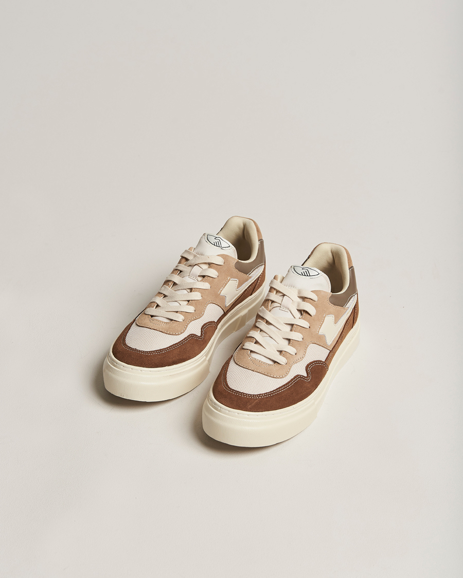 Homme | Stepney Workers Club Pearl S-Strike Suede Mixed Sneaker Bark | Stepney Workers Club | Pearl S-Strike Suede Mixed Sneaker Bark