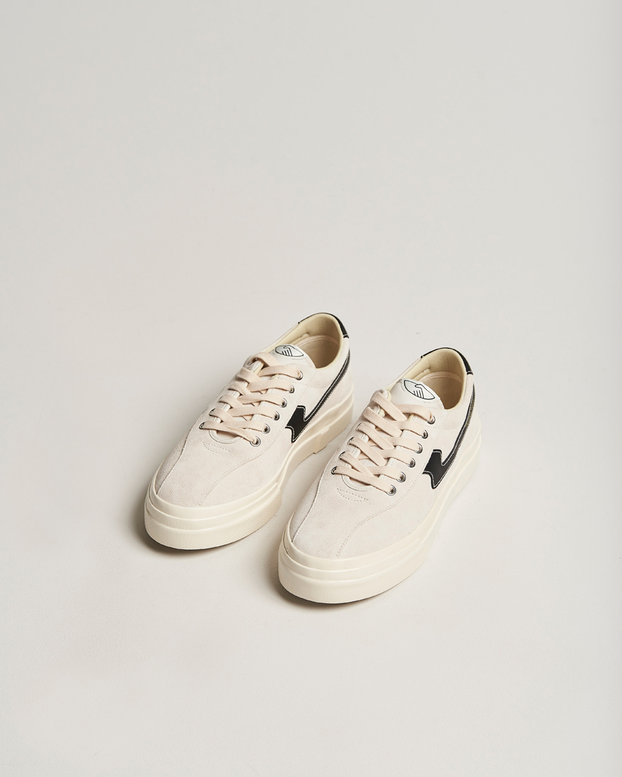 Homme | Stepney Workers Club Dellow S-Strike Suede Sneaker Ecru/Black | Stepney Workers Club | Dellow S-Strike Suede Sneaker Ecru/Black