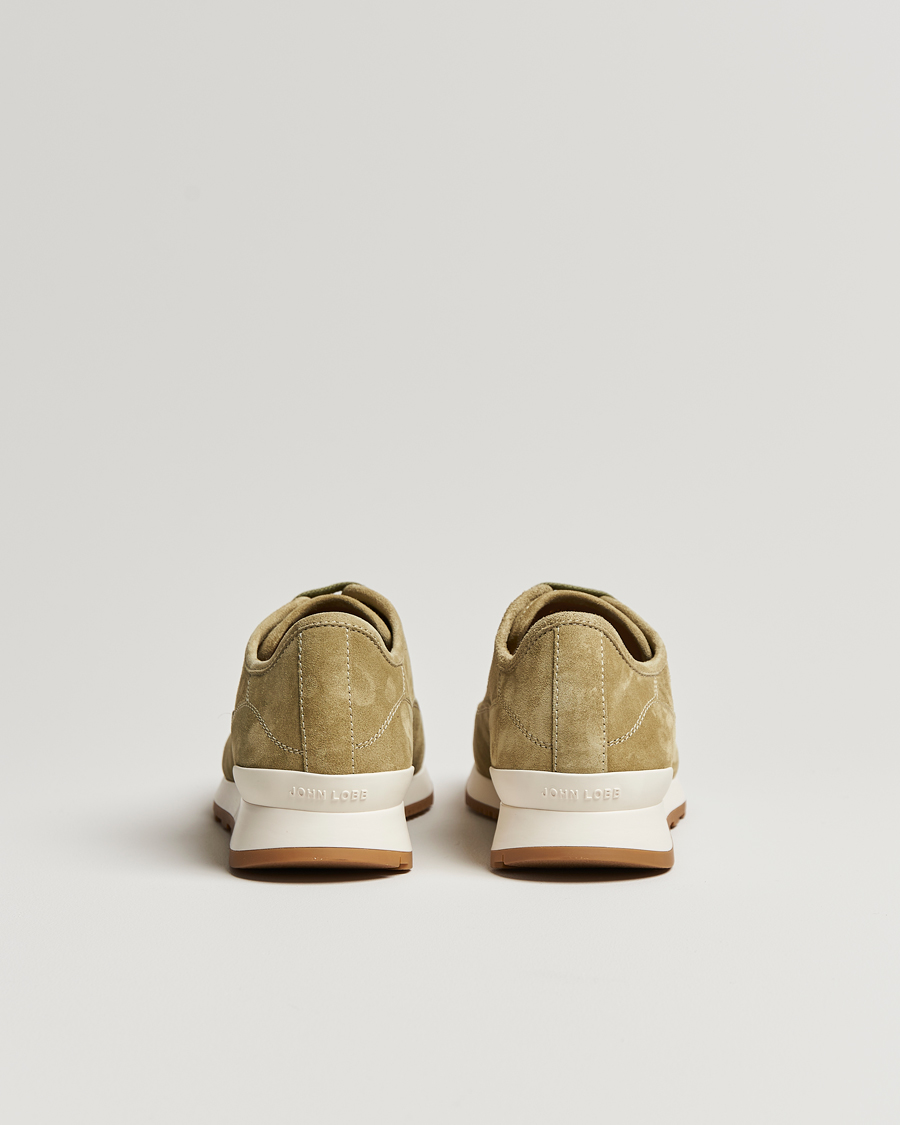 Homme | John Lobb Hurlingham Running Sneakers Moss Suede | John Lobb | Hurlingham Running Sneakers Moss Suede
