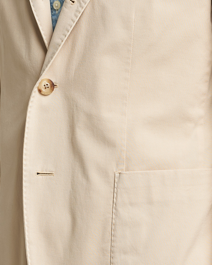 Homme | Blazers | Boglioli | K Jacket Cotton Stretch Blazer Light Beige