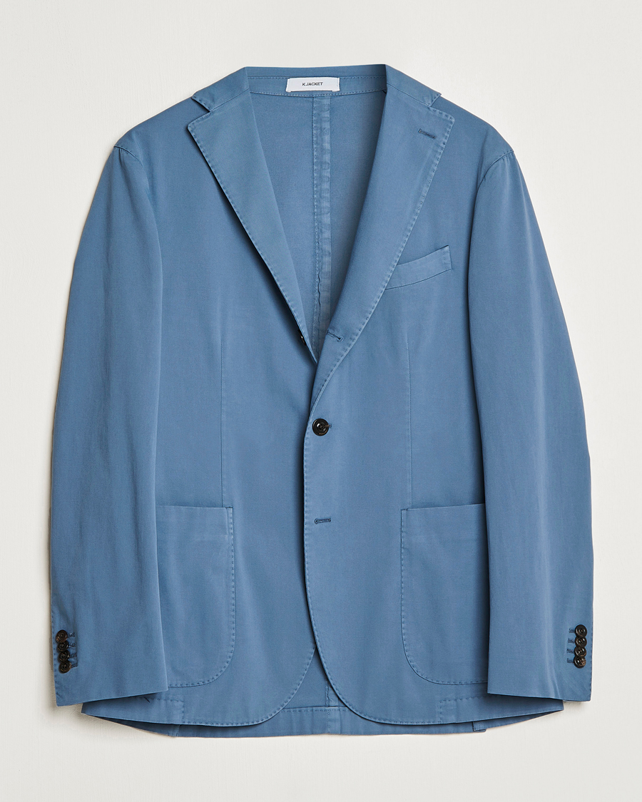 Homme | Blazers | Boglioli | K Jacket Cotton Stretch Blazer Dusty Blue