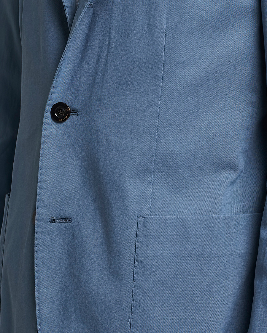 Homme | Blazers | Boglioli | K Jacket Cotton Stretch Blazer Dusty Blue