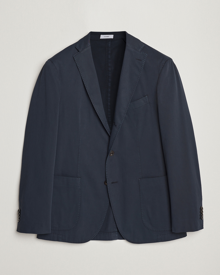 Homme | Blazers | Boglioli | K Jacket Cotton Stretch Blazer Navy