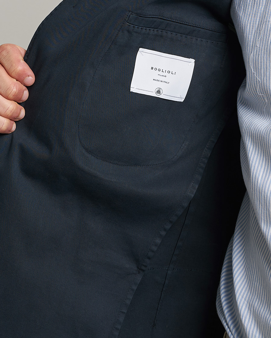 Homme | Blazers | Boglioli | K Jacket Cotton Stretch Blazer Navy