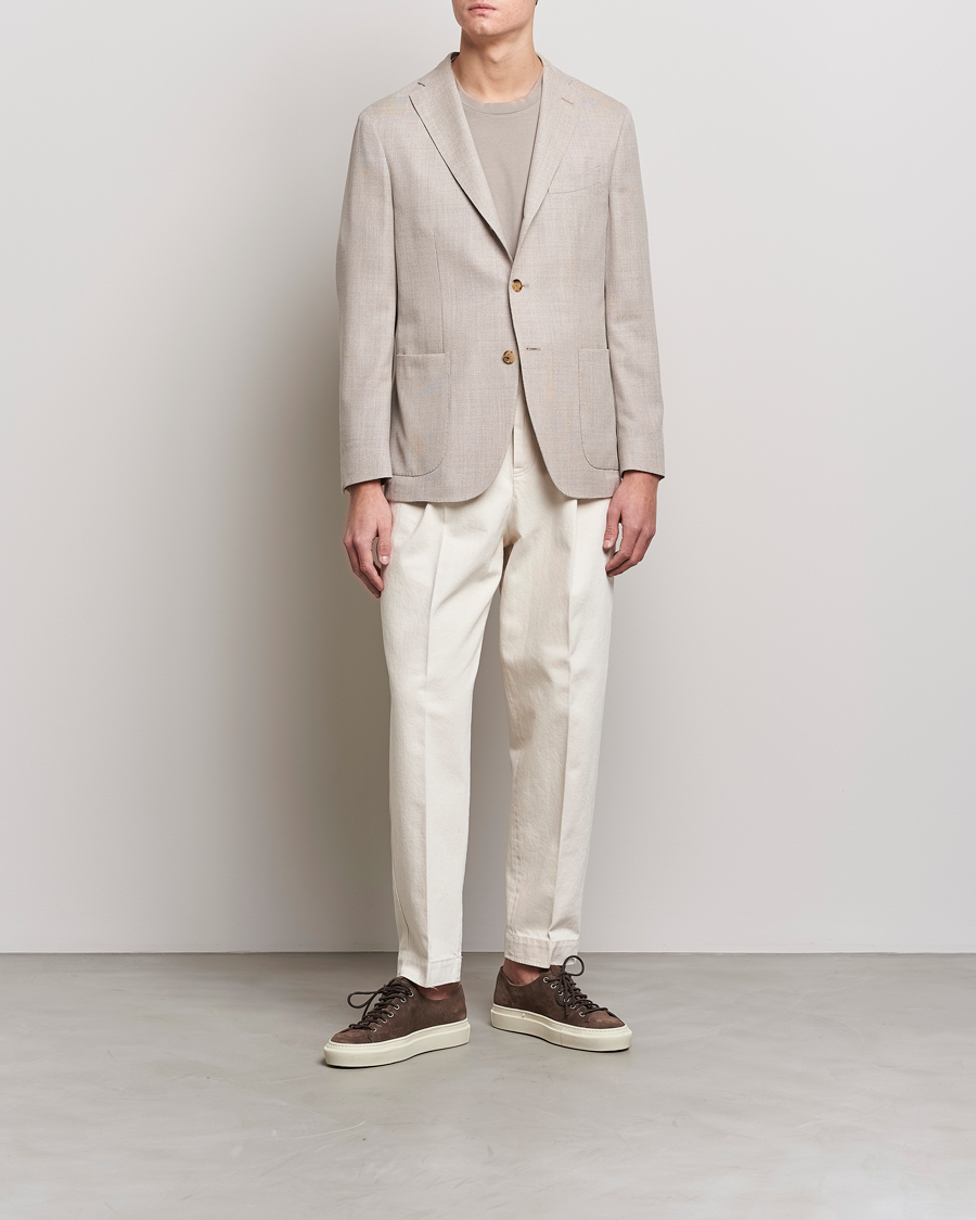 Homme | Blazers | Boglioli | K Jacket Wool Hopsack Blazer Beige