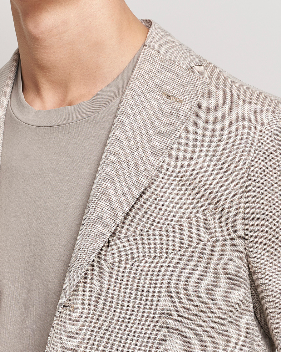 Homme | Blazers | Boglioli | K Jacket Wool Hopsack Blazer Beige