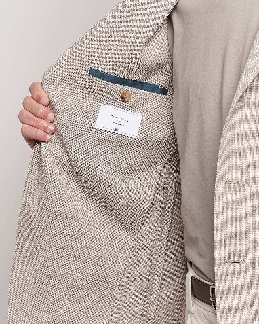 Homme | Blazers | Boglioli | K Jacket Wool Hopsack Blazer Beige