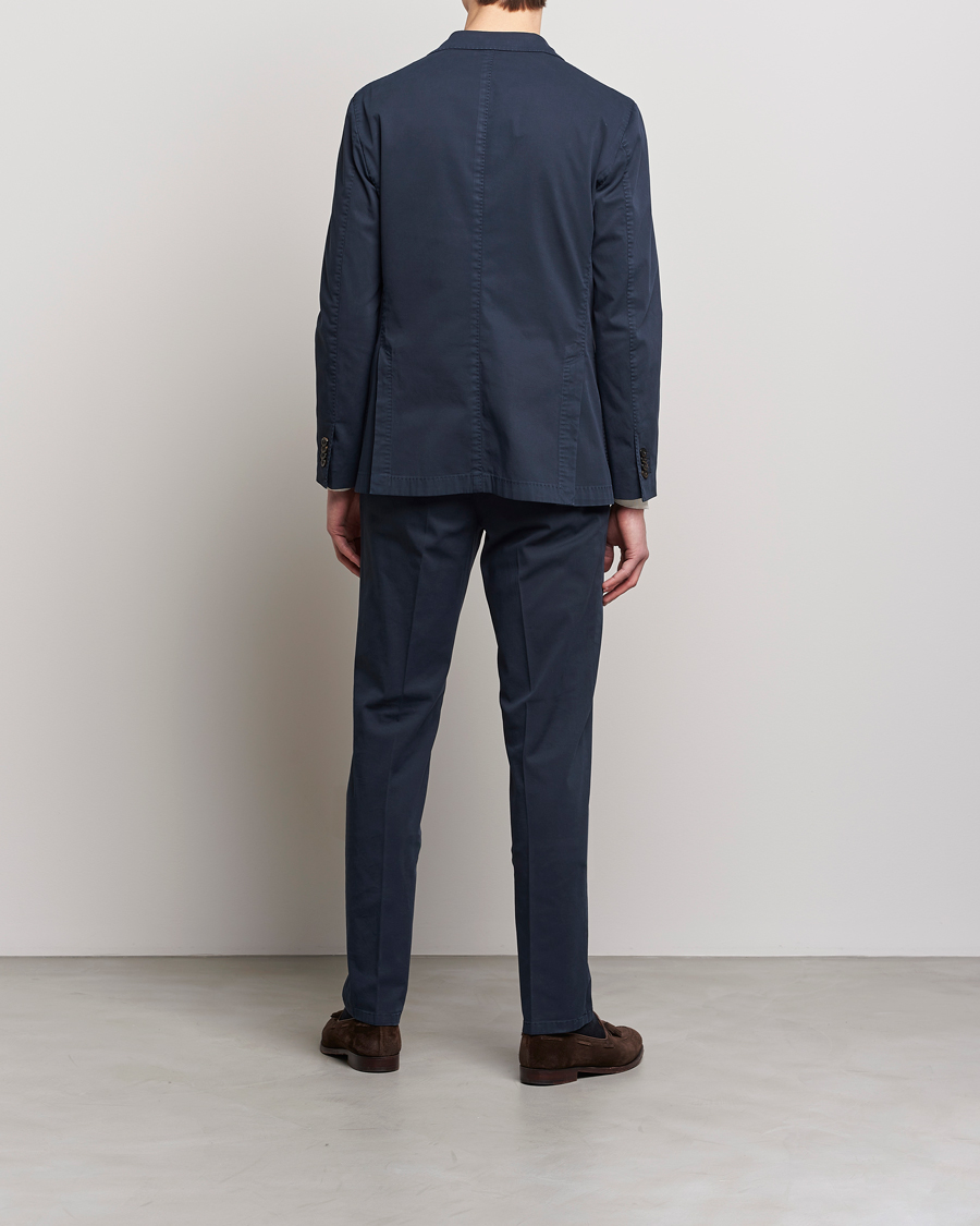 Homme | Costumes | Boglioli | K Jacket Cotton Stretch Suit Navy