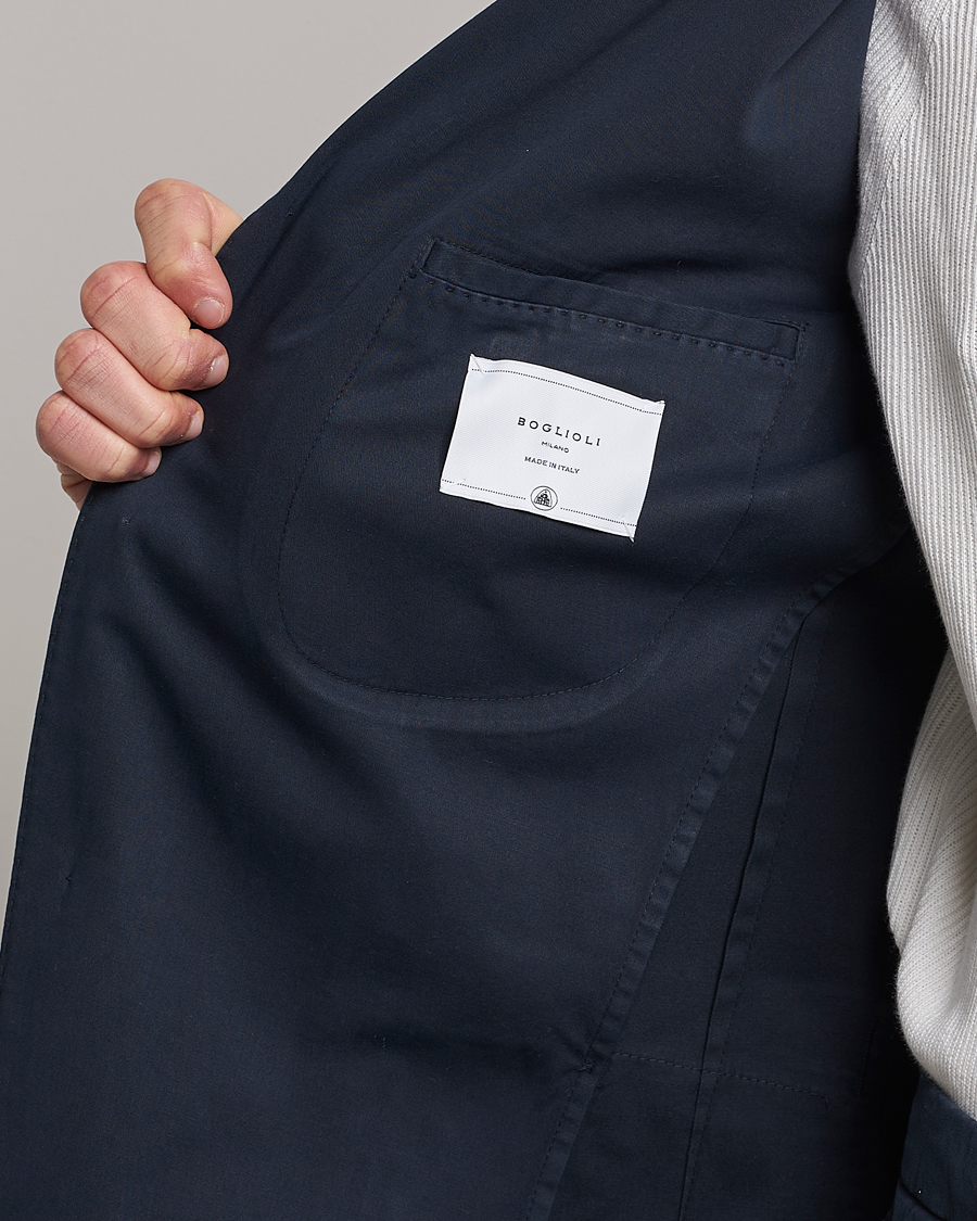 Homme | Costumes | Boglioli | K Jacket Cotton Stretch Suit Navy