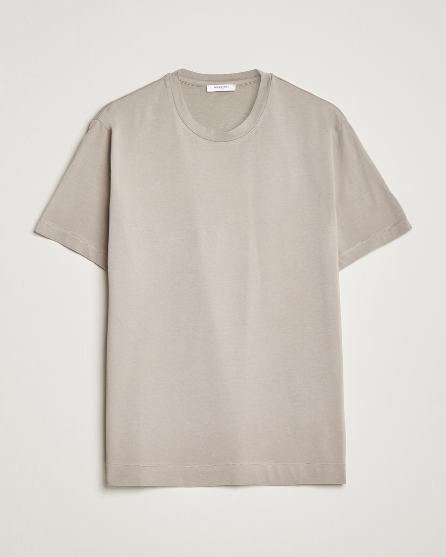 Homme | T-shirts | Boglioli | Short Sleeve T-Shirt Washed Grey