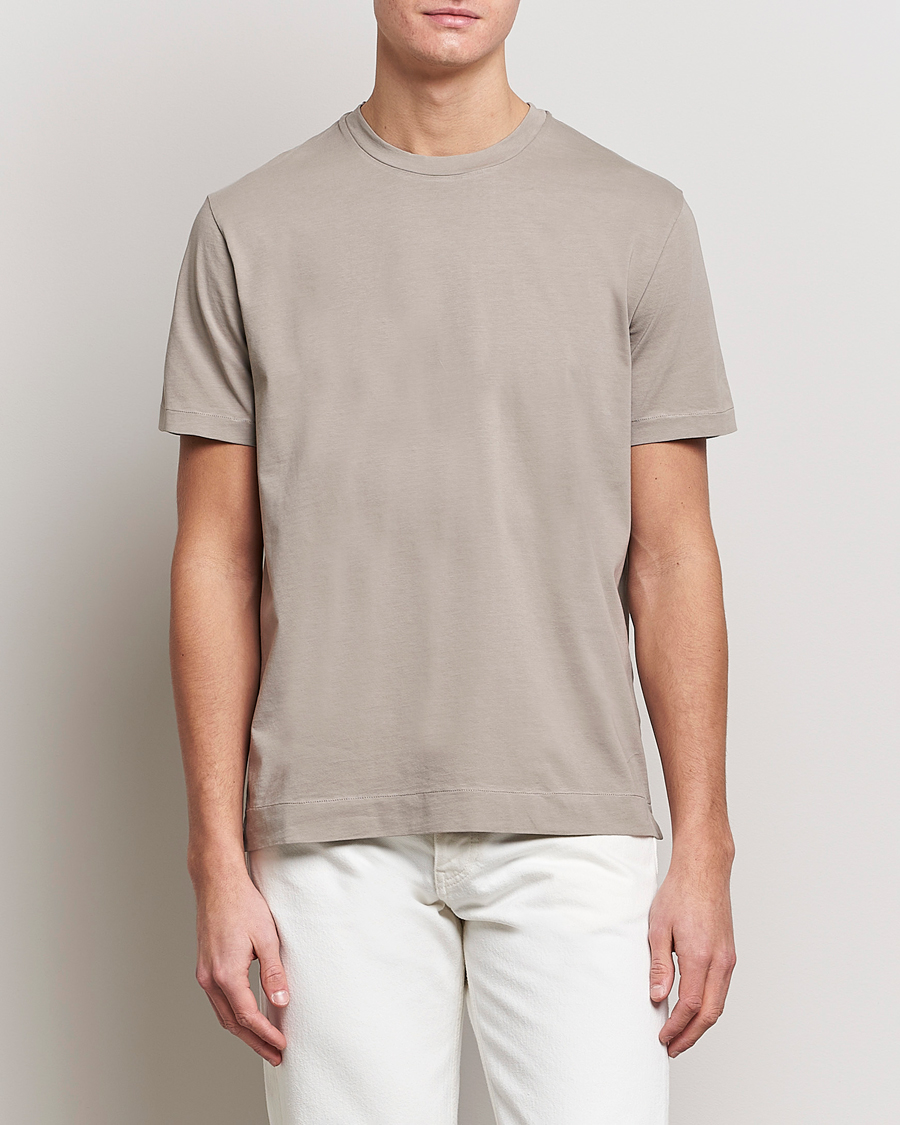 Homme | T-shirts | Boglioli | Short Sleeve T-Shirt Washed Grey