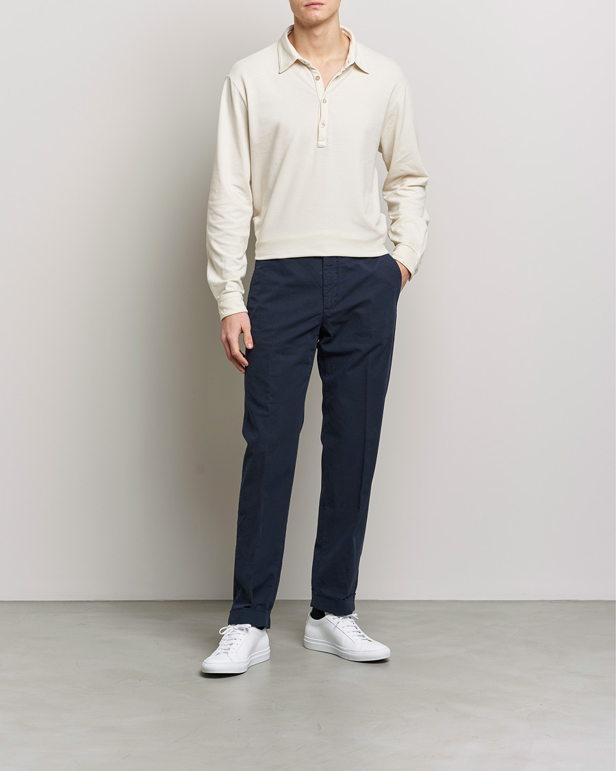 Homme | Pulls Et Tricots | Boglioli | Long Sleeve Polo Beige