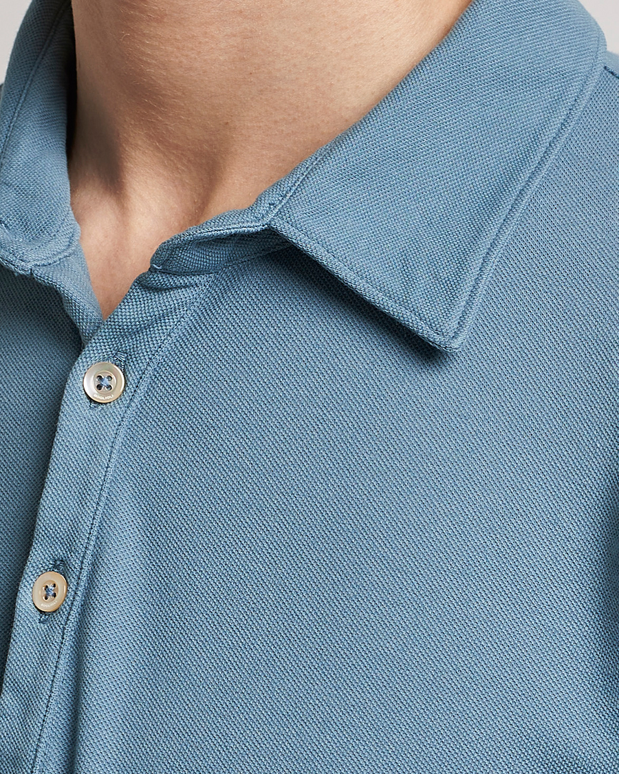 Homme | Pulls Et Tricots | Boglioli | Long Sleeve Polo Light Blue