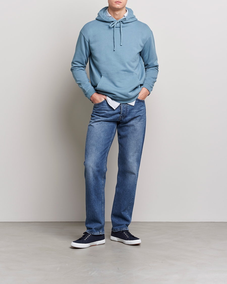 Homme | Pulls Et Tricots | Boglioli | Hooded Sweater Dusty Blue