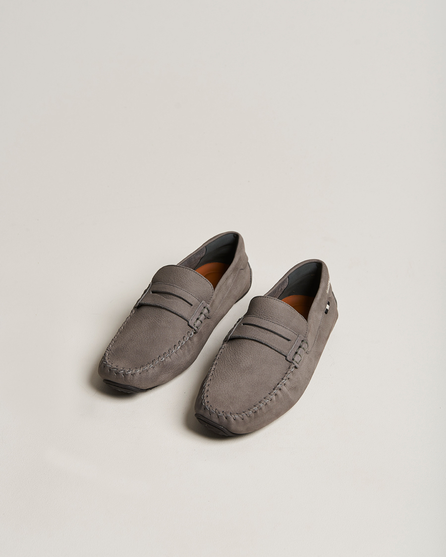 Homme | Bally Peir Calf Leather Car Shoe Dark Mineral | Bally | Peir Calf Leather Car Shoe Dark Mineral