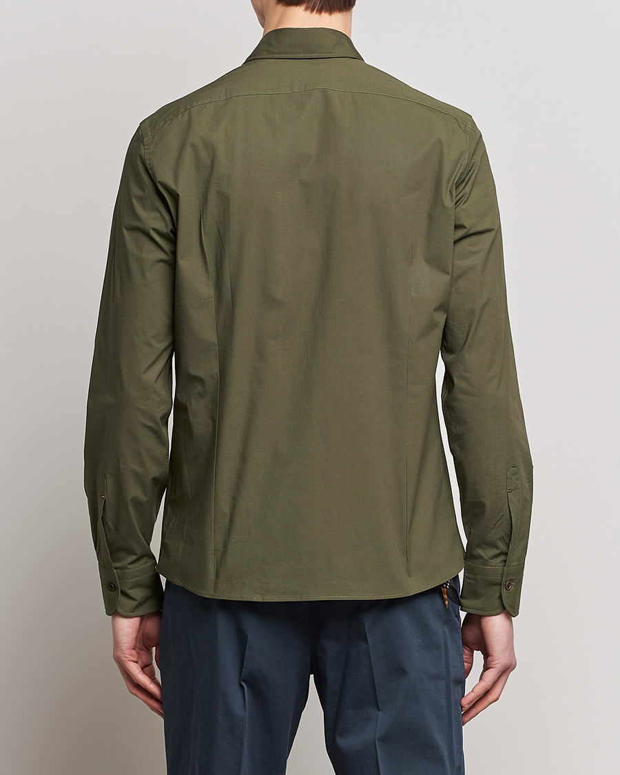Homme | Chemises | Mazzarelli | Safari Overshirt Olive