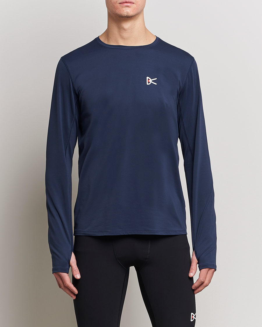 Homme | T-shirts | District Vision | Deva-Tech Long Sleeve T-Shirt Navy