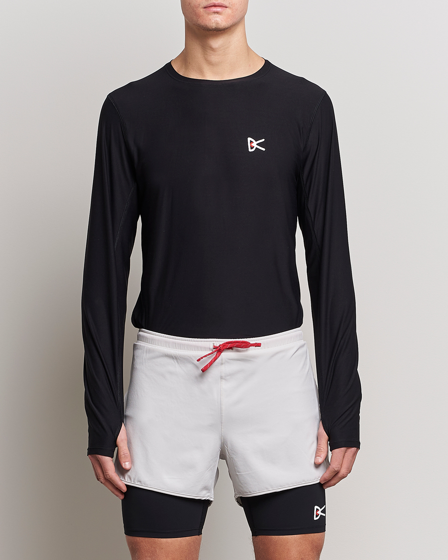 Homme | T-shirts | District Vision | Aloe-Tech Long Sleeve T-Shirt Black