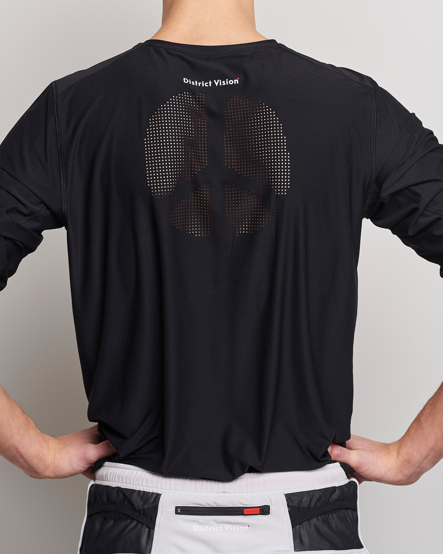 Homme | T-shirts | District Vision | Aloe-Tech Long Sleeve T-Shirt Black