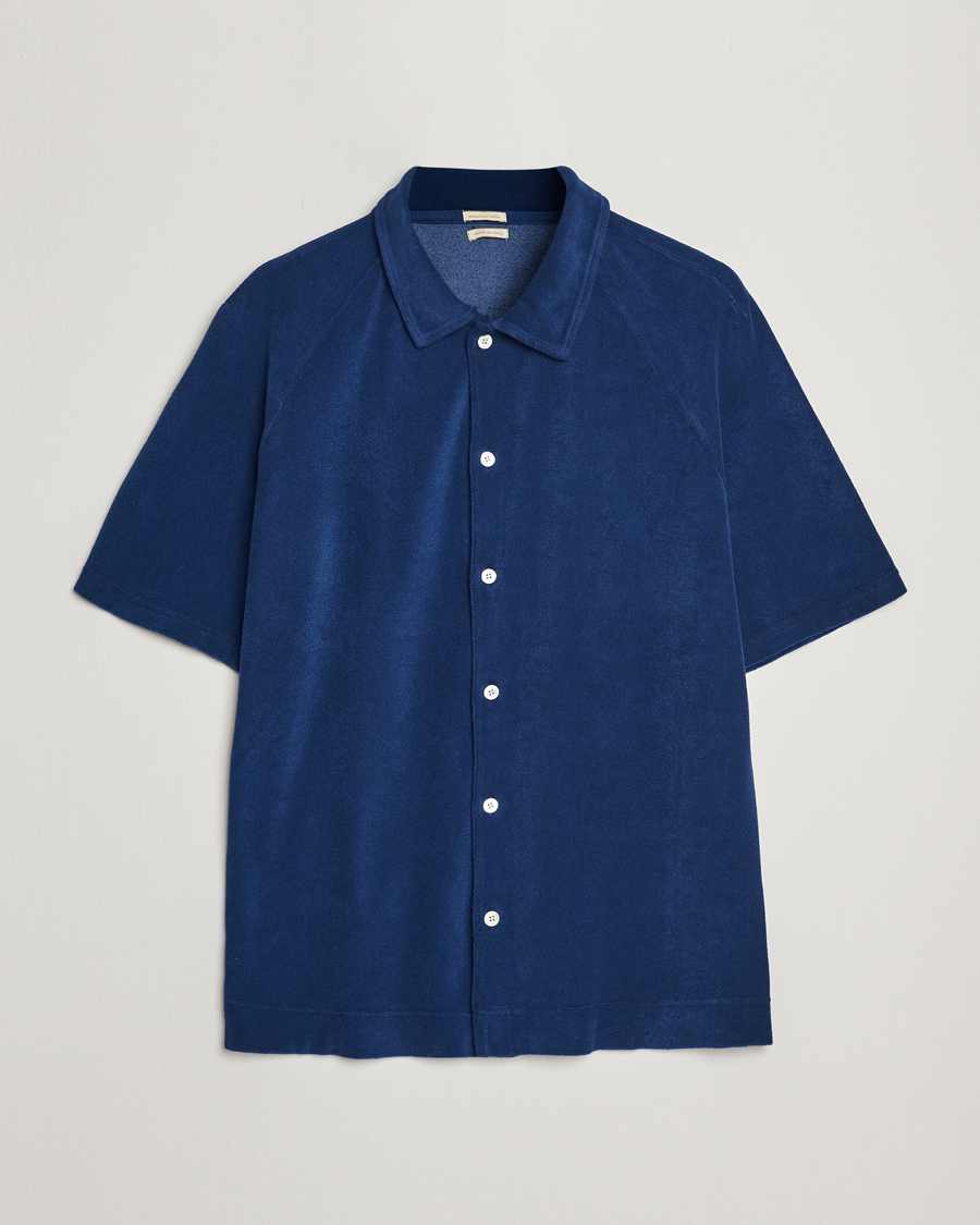 Homme | Polos | Massimo Alba | Terry Polo Shirt Navy