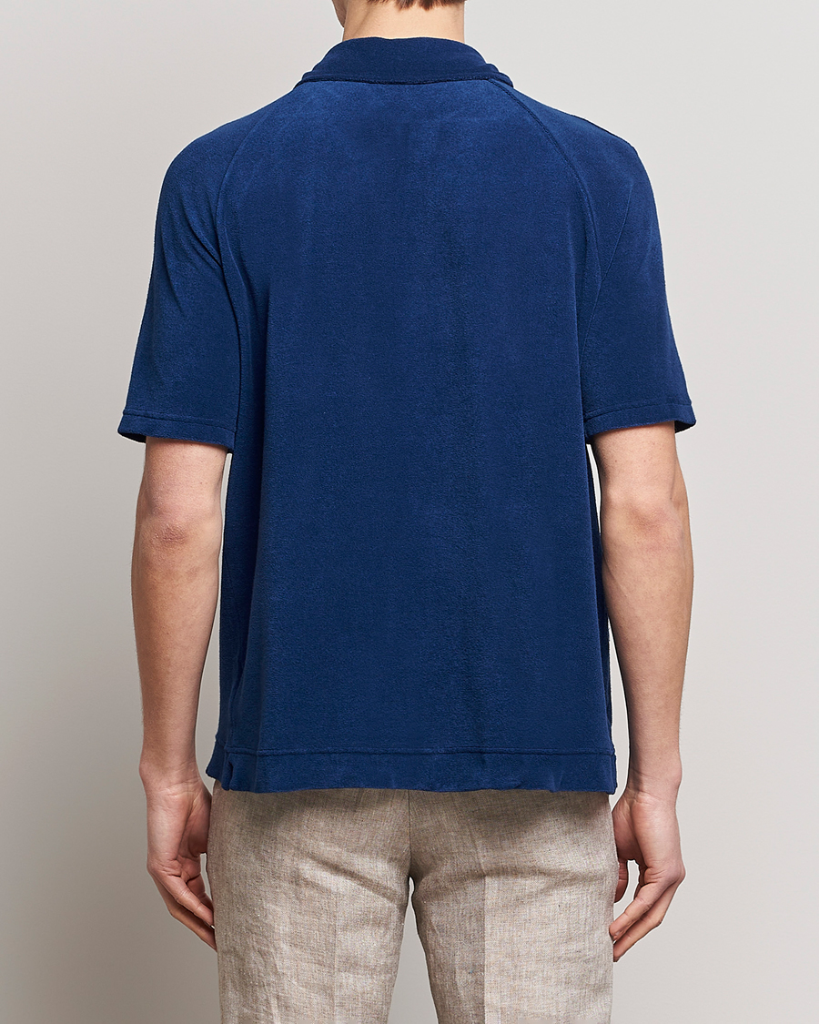 Homme | Polos | Massimo Alba | Terry Polo Shirt Navy