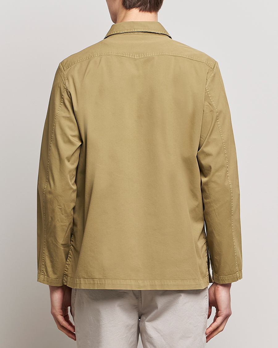 Homme | Manteaux Et Vestes | Massimo Alba | Florida Stone Washed Shirt Jacket Green Desert