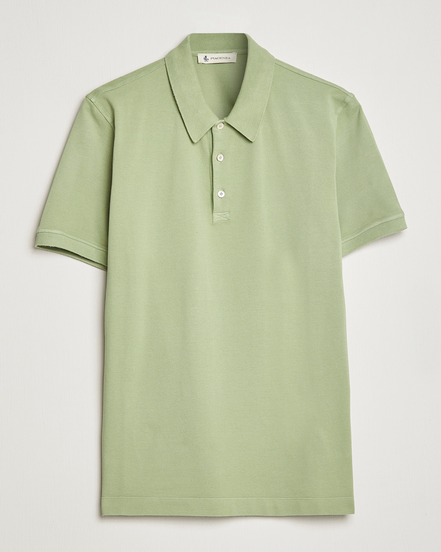 Homme | Polos | Piacenza Cashmere | Portofino Short Sleeve Polo Mint