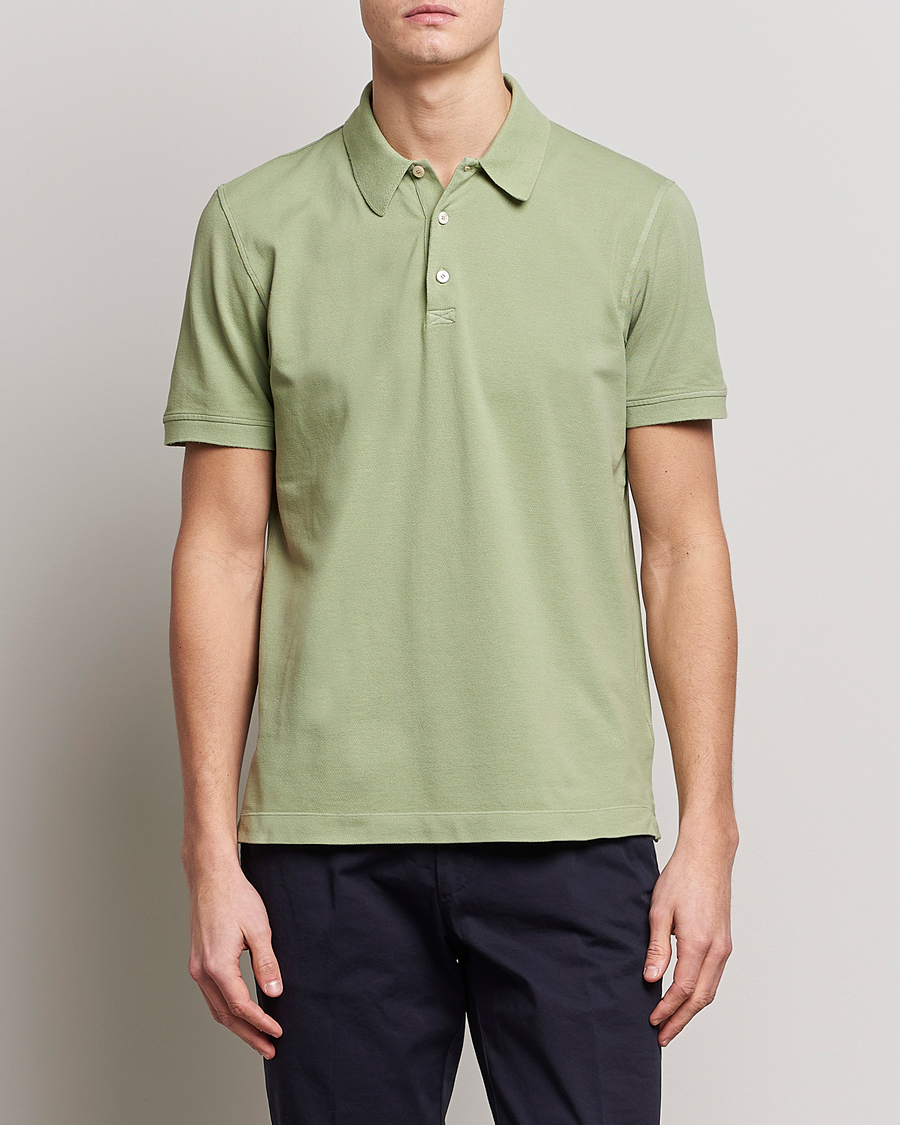 Homme | Polos | Piacenza Cashmere | Portofino Short Sleeve Polo Mint