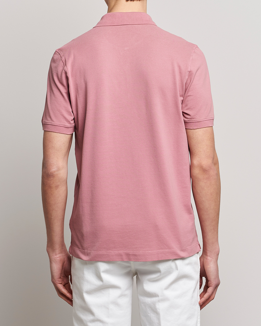 Homme | Polos | Piacenza Cashmere | Portofino Short Sleeve Polo Rosa