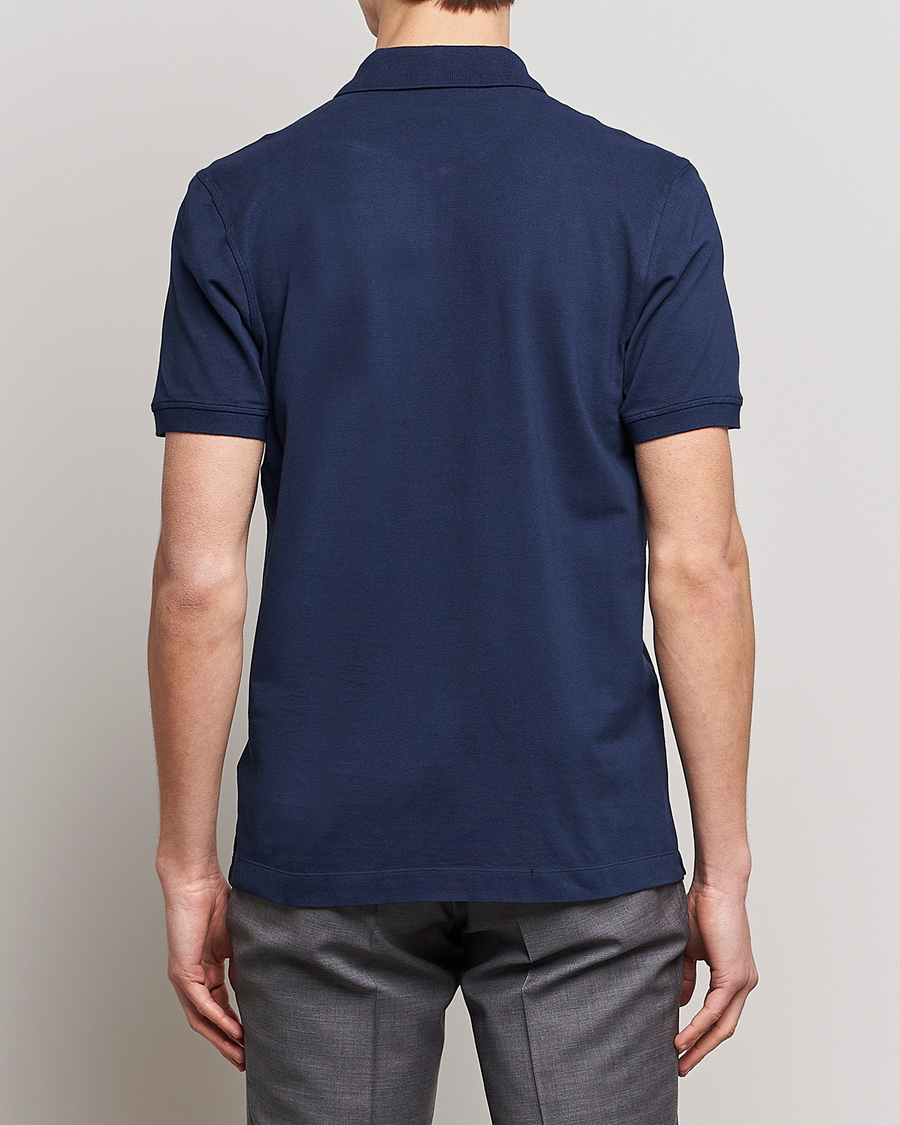 Homme | Polos | Piacenza Cashmere | Portofino Short Sleeve Polo Navy