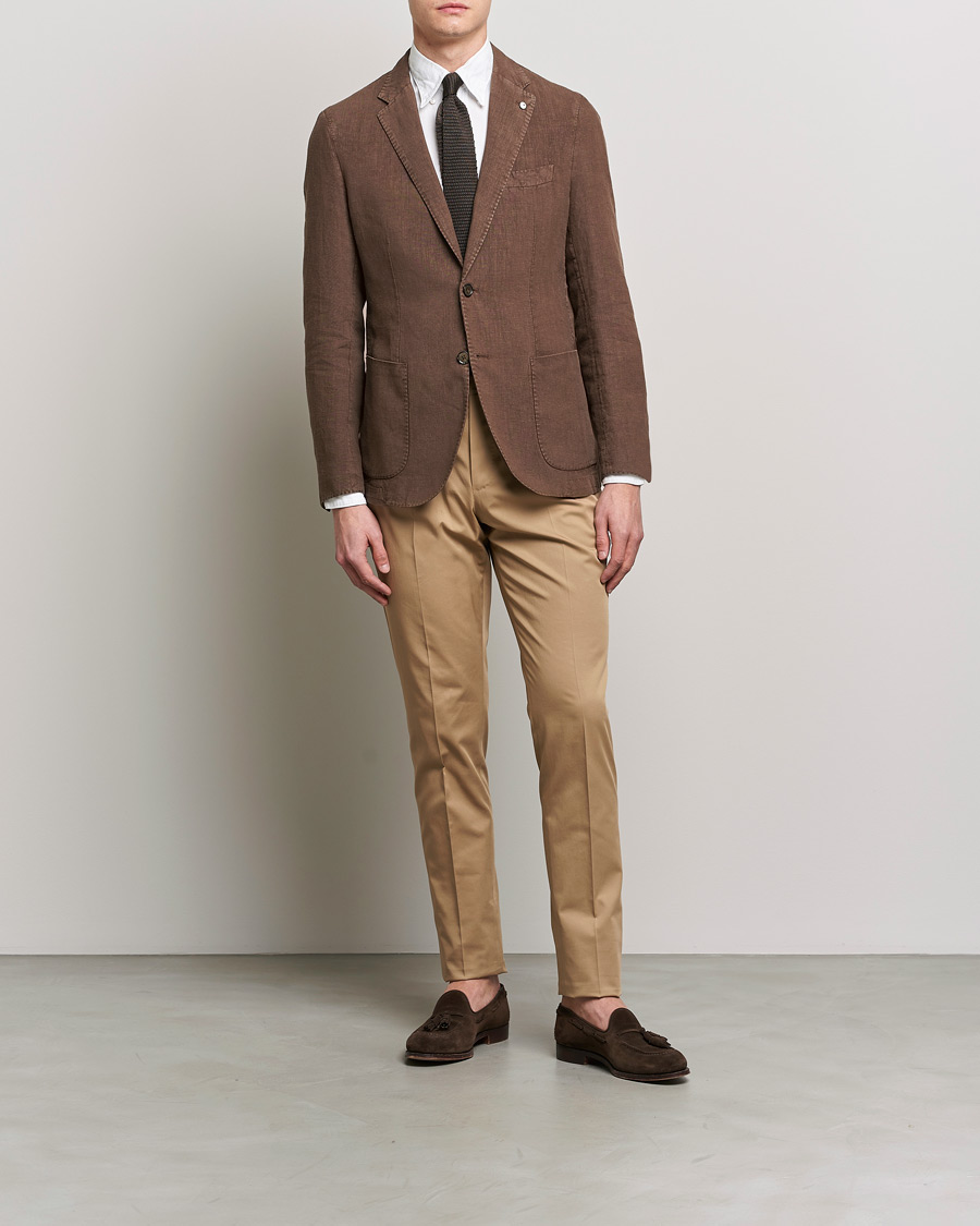Homme | Pantalons | PT01 | Gentleman Fit Silkochino Trousers Beige