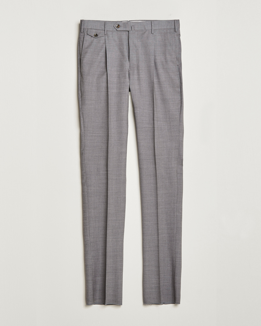 Homme | Pantalons | PT01 | Gentleman Fit Wool Trousers Light Grey